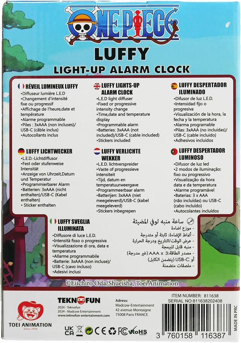 One Piece Wano Kuni Luffy Alarm Clock