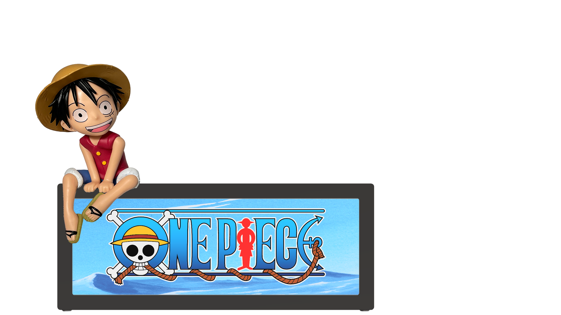 One Piece Box Light with Luffy Figure