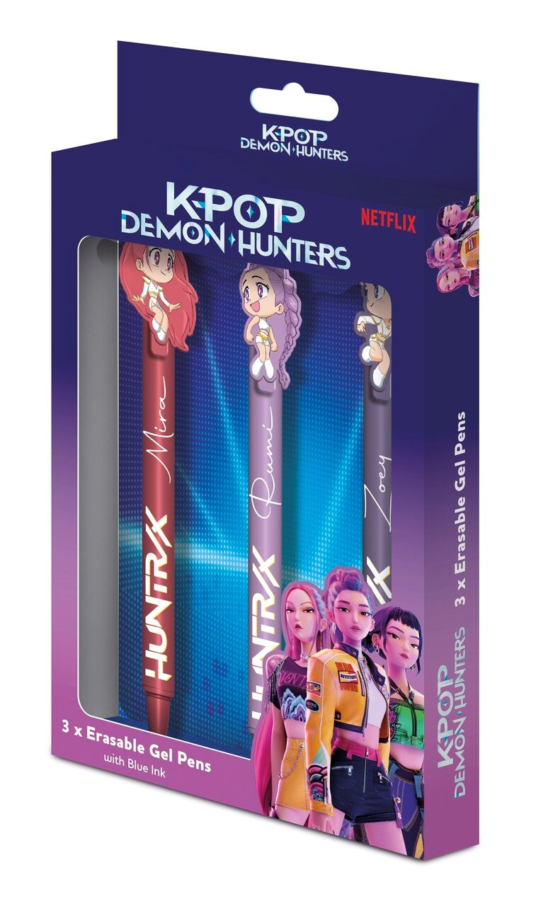 K-Pop Demon Hunters Erasable Gel Pens (3 Pack)