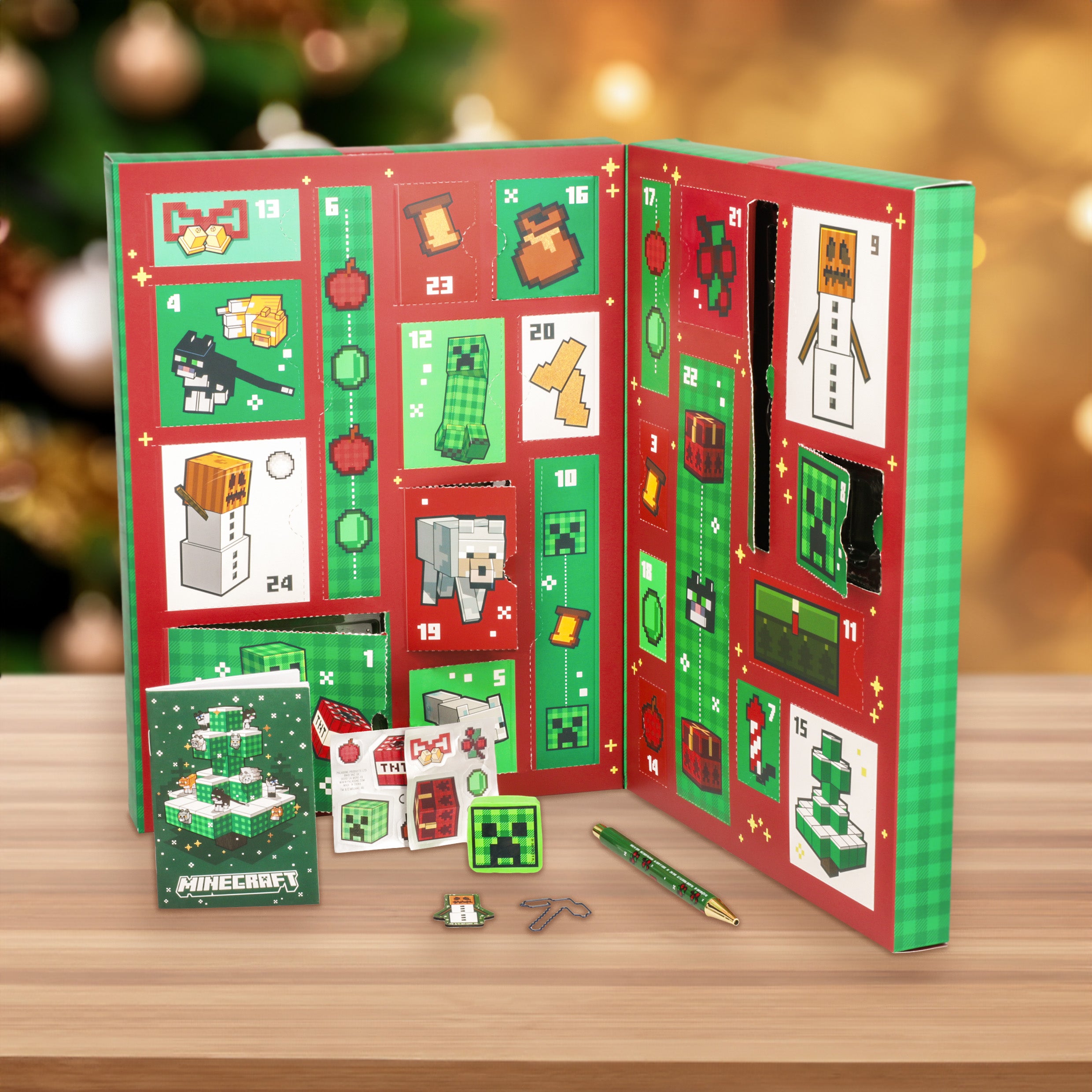 Minecraft Stationery 24 Day Advent Calendar