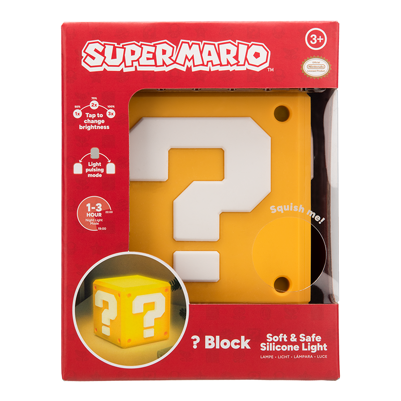 Super Mario Question Block SquishyGlo Light