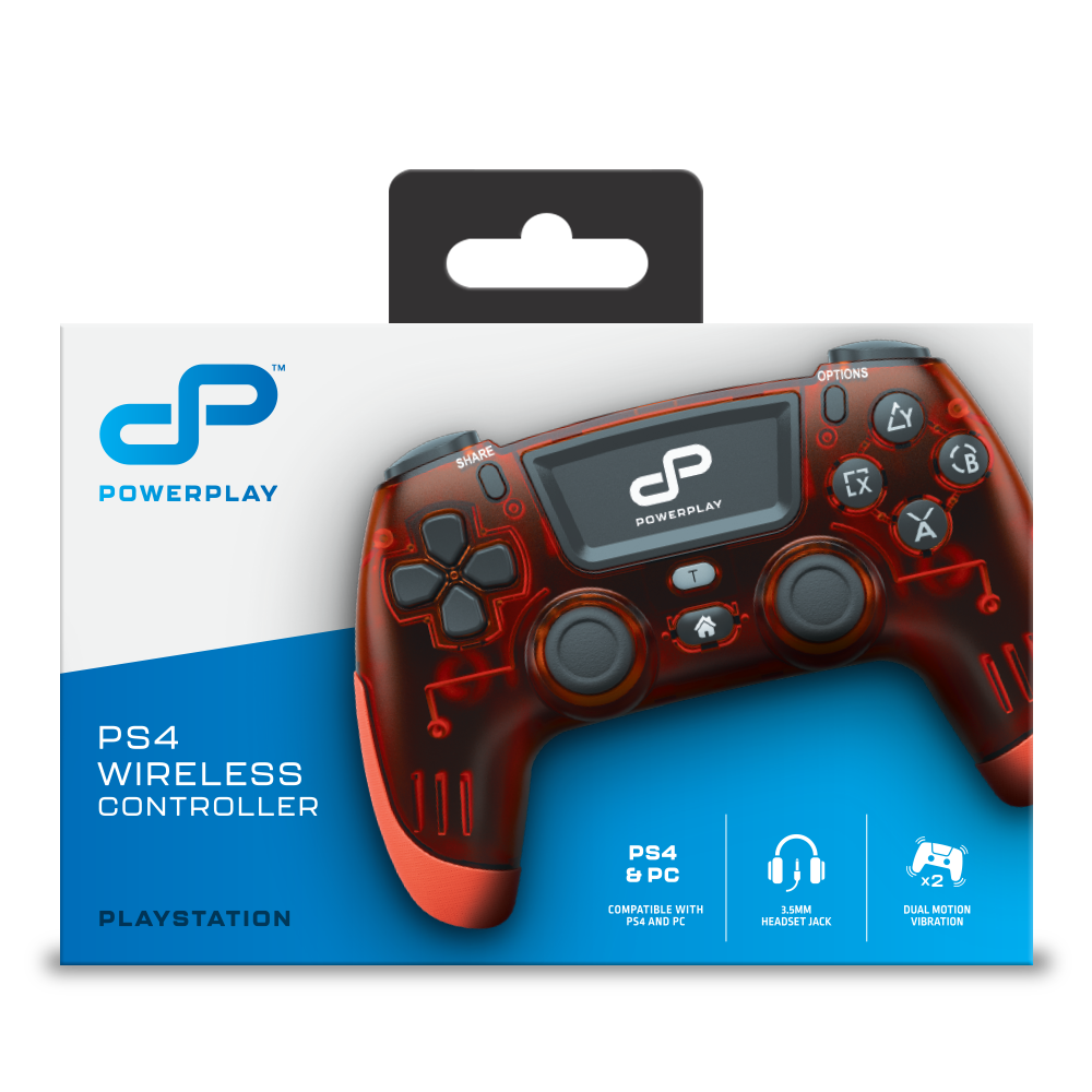 PowerPlay PS4 Wireless Controller (Red)