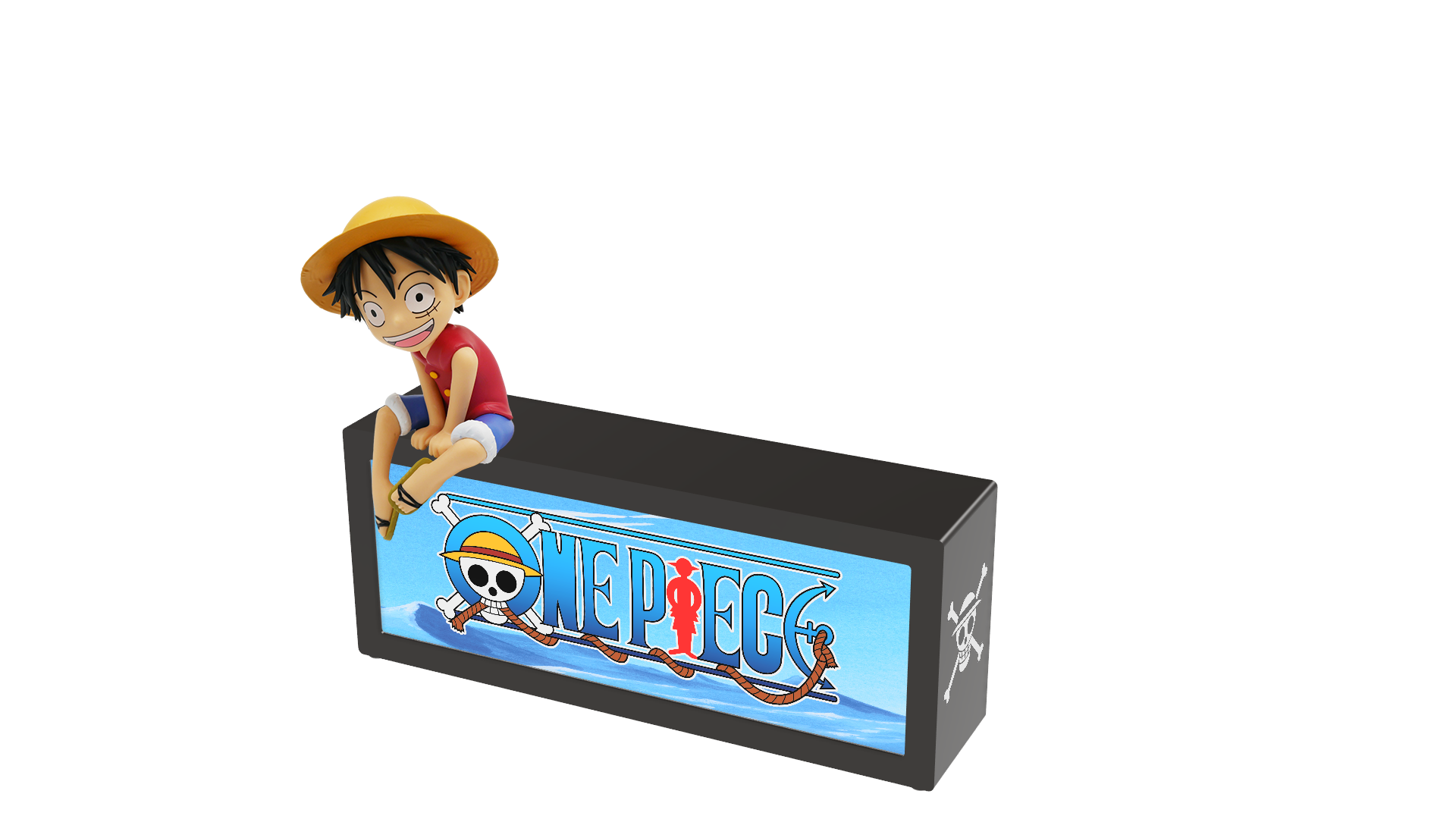 One Piece Box Light with Luffy Figure