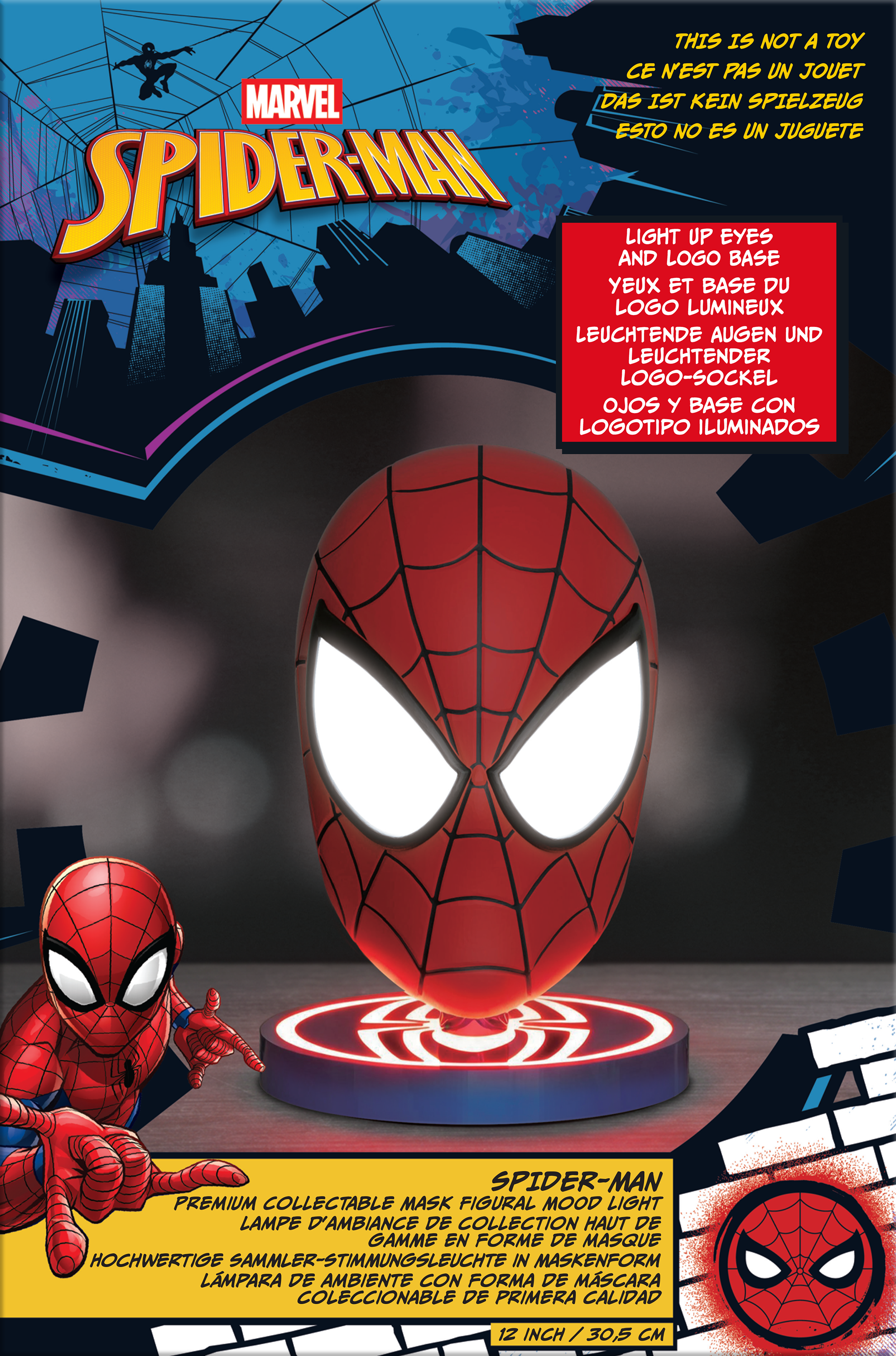 Spiderman Head Collectable Light (12 Inch)