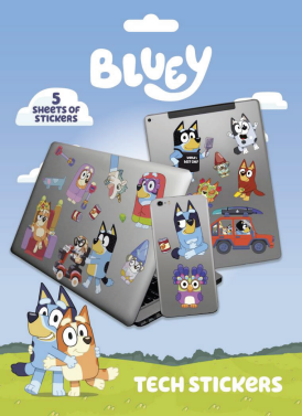 Bluey Tech Stickers