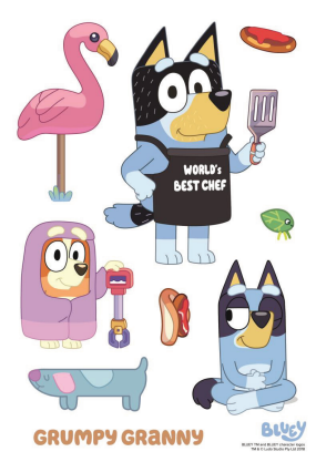 Bluey Tech Stickers