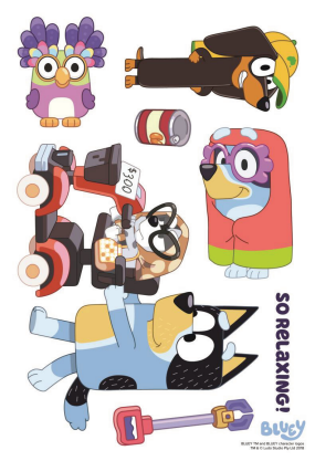 Bluey Tech Stickers