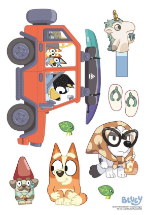 Bluey Tech Stickers