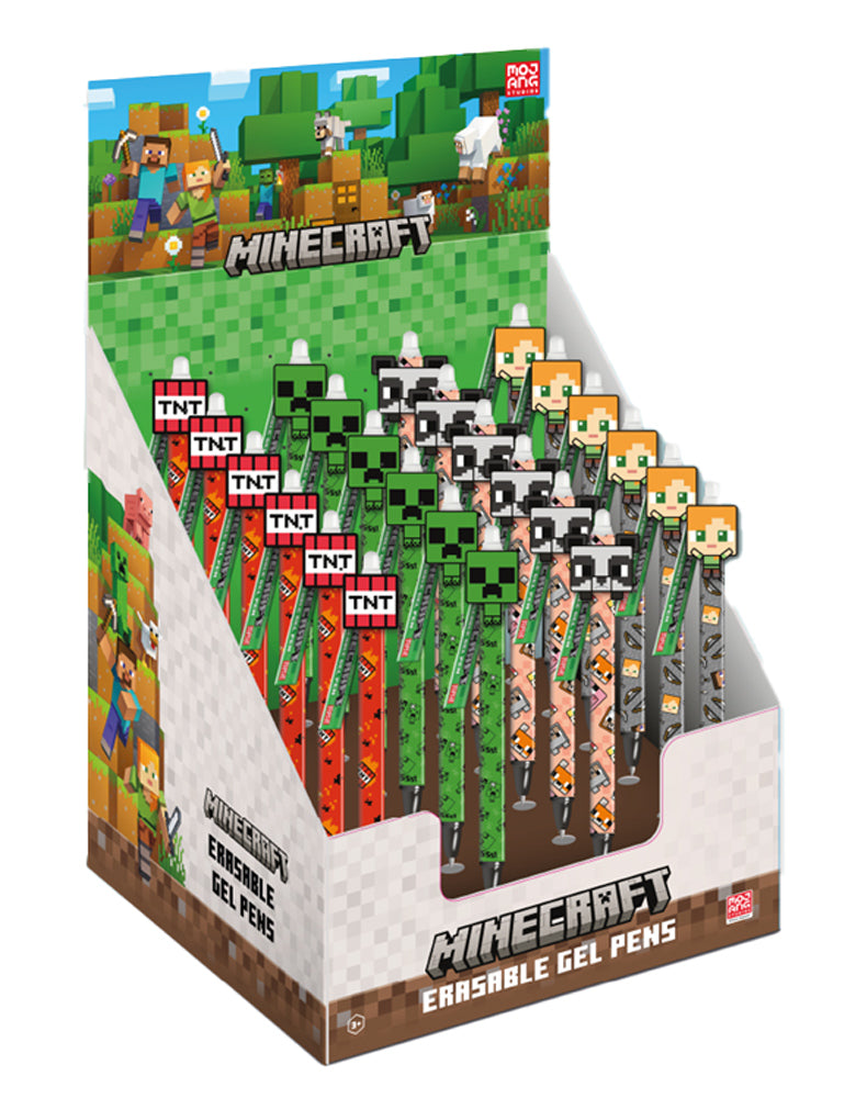 Minecraft Characters Erasable Ink Gel Pen