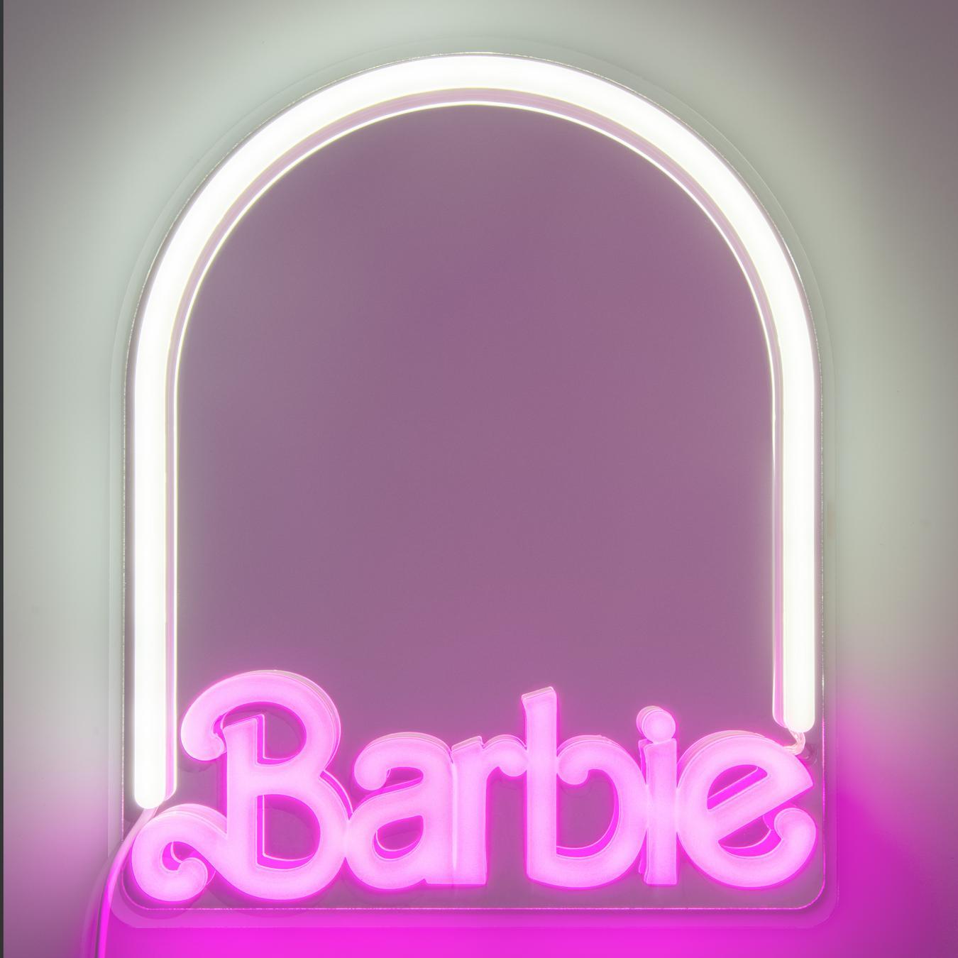 Barbie Wall Mountable LED Neon Mirror
