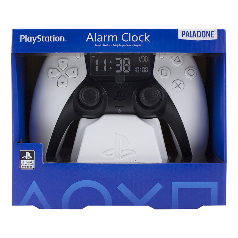 PlayStation PS5 Digital Alarm Clock (White Base)