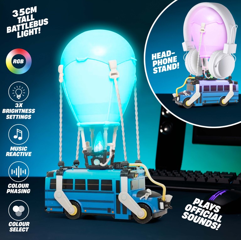 Fortnite Battle Bus Diorama Light